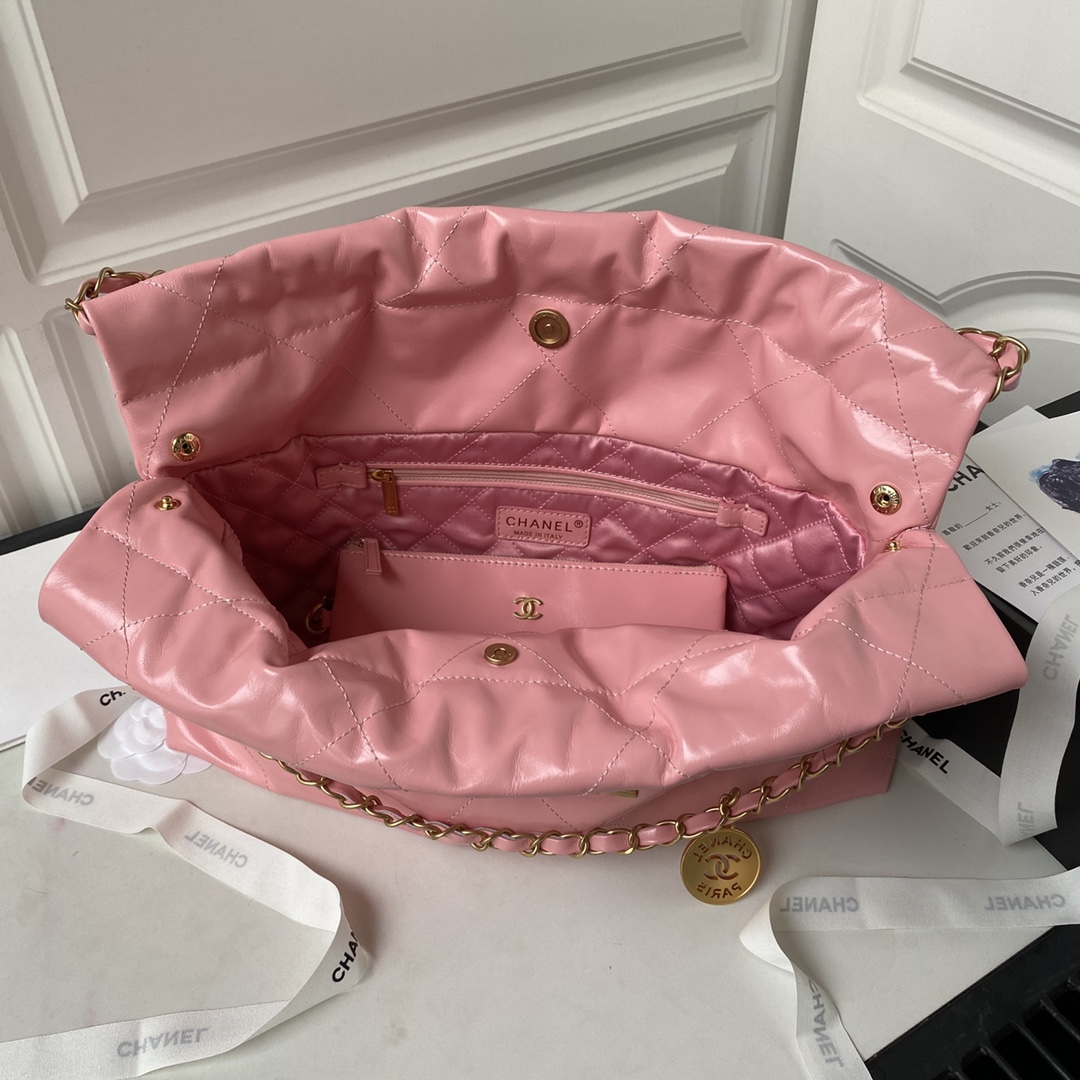 Calfskin Large 22 Handbag Shoulder Bag AS4486 Pink